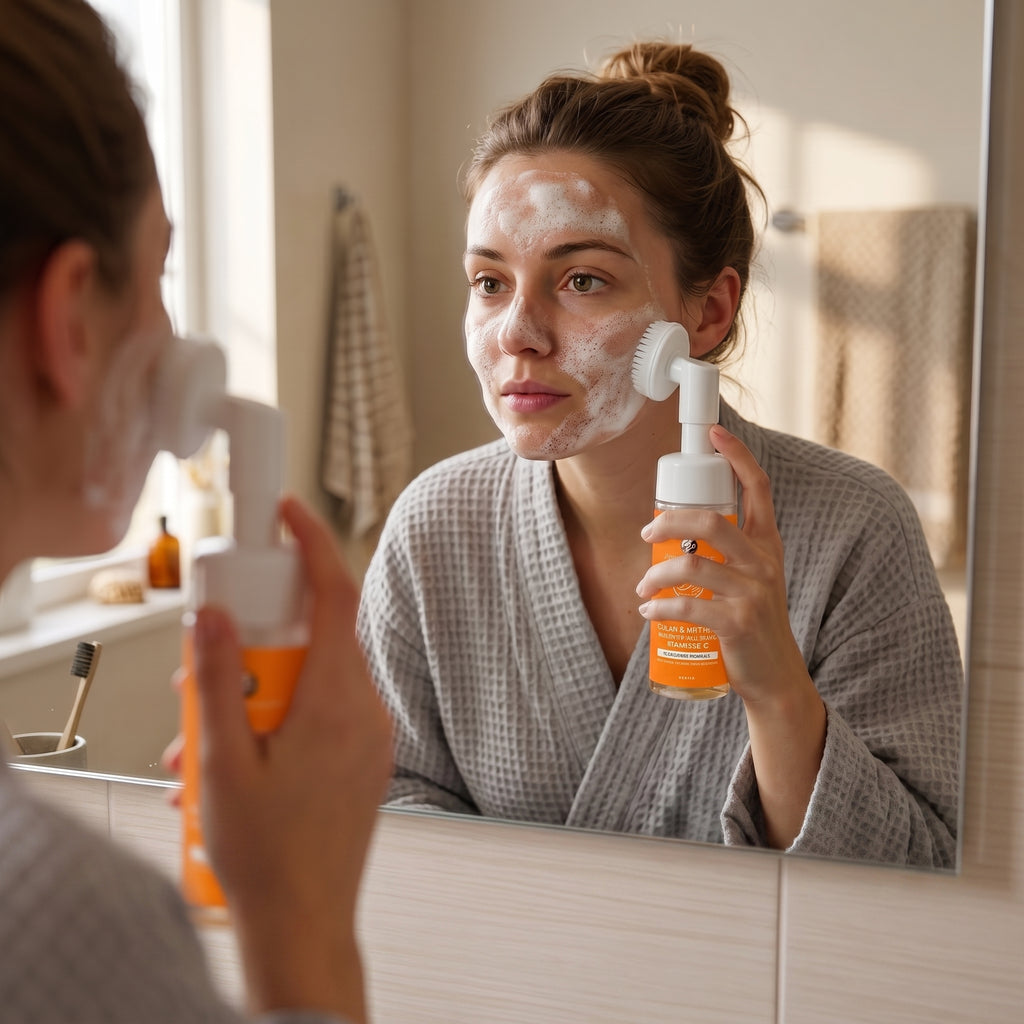 Nettoyant Moussant Curcuma — Éclat & Pores Purifiés