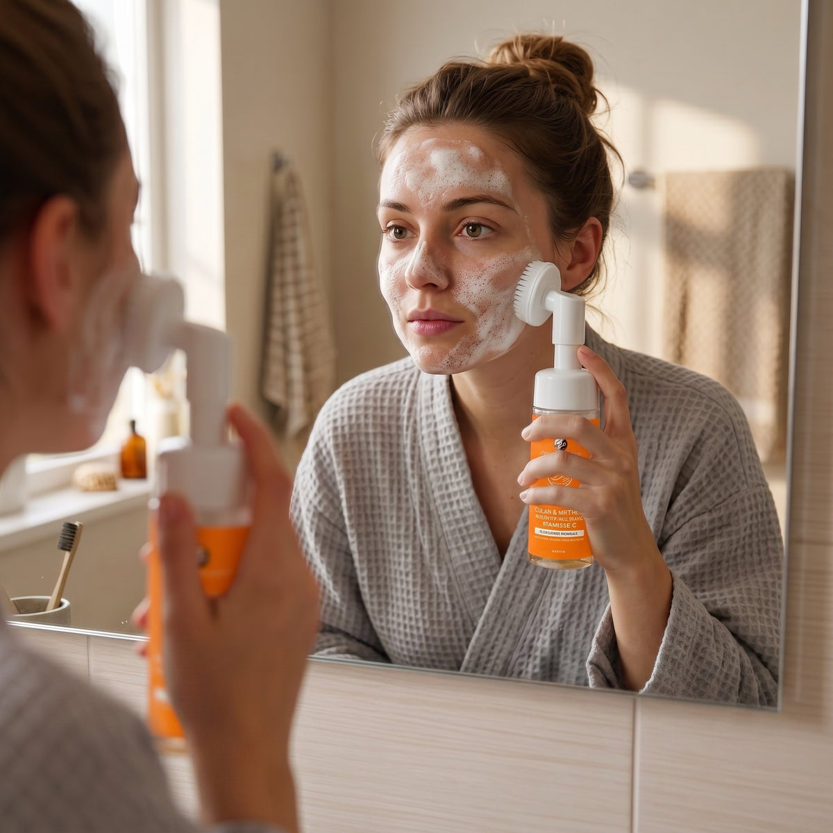 Nettoyant Moussant Curcuma — Éclat & Pores Purifiés