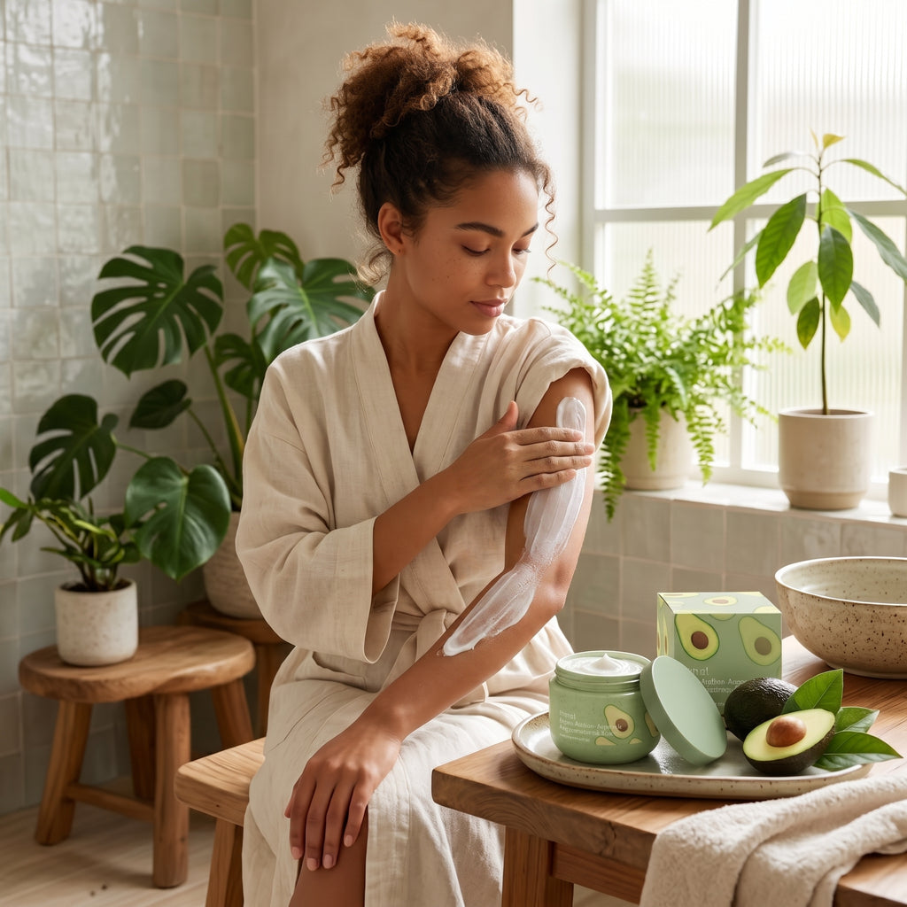 Gommage Corps Avocat & Niacinamide — Peau Veloutée